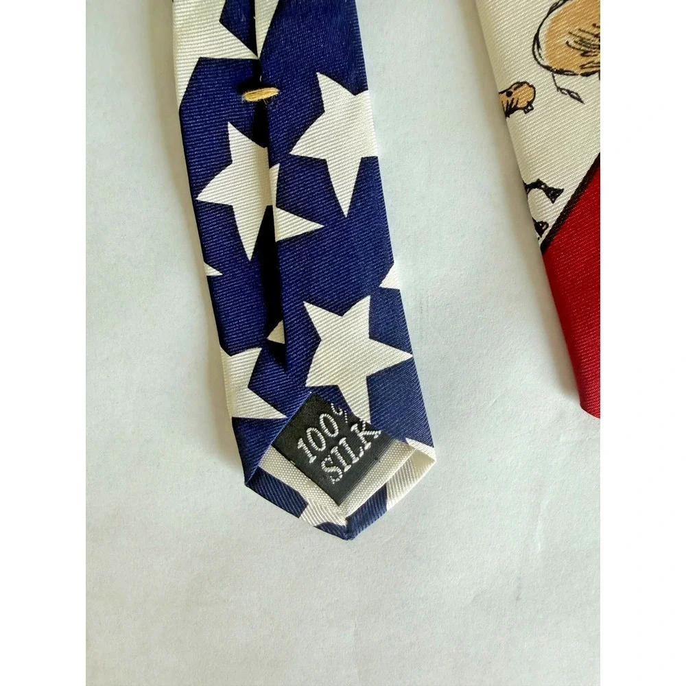 Vintage Democratic Donkey‎ Tie Mike Luckovich Design 1996 Political USA Silk